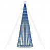 Stożkowa choinka z lampek, 1028 niebieskich LED, 403 cm