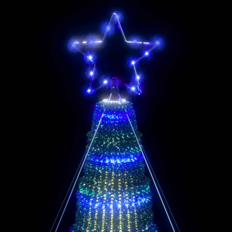 Stożkowa choinka z lampek, 1028 niebieskich LED, 403 cm