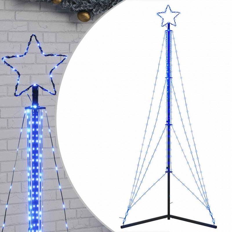 Lampki choinkowe, 483 niebieskich LED, 240 cm