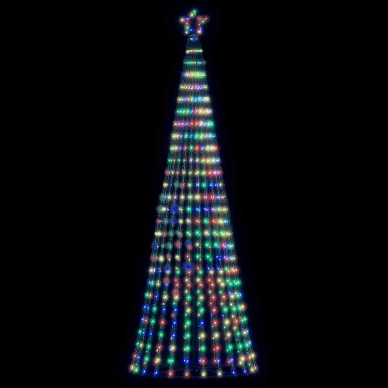 Stożkowa choinka z lampek, 475 kolorowych LED, 247 cm