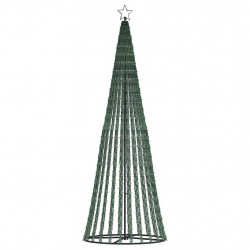 Stożkowa choinka z lampek, 475 kolorowych LED, 247 cm