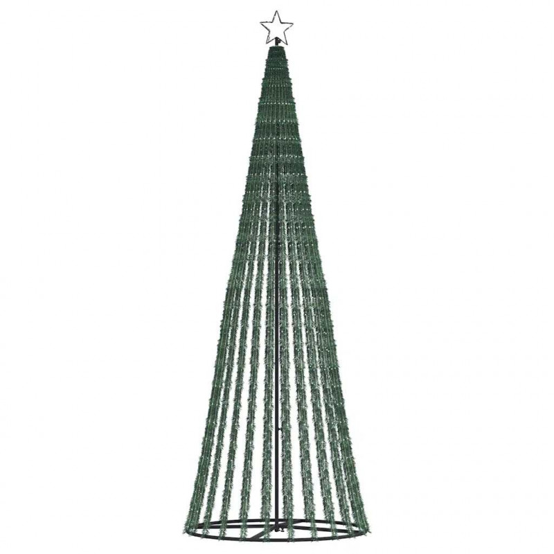 Stożkowa choinka z lampek, 475 kolorowych LED, 247 cm