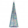 Stożkowa choinka z lampek, 475 kolorowych LED, 247 cm