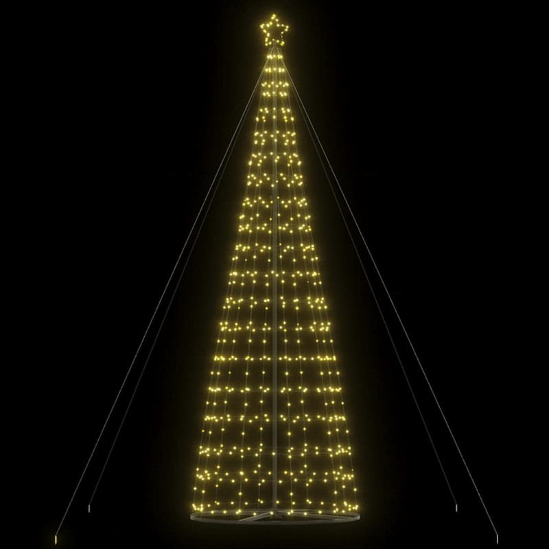Stożkowa choinka z lampek, 1534 ciepłych białych LED, 503 cm