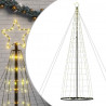 Stożkowa choinka z lampek, 1534 ciepłych białych LED, 503 cm