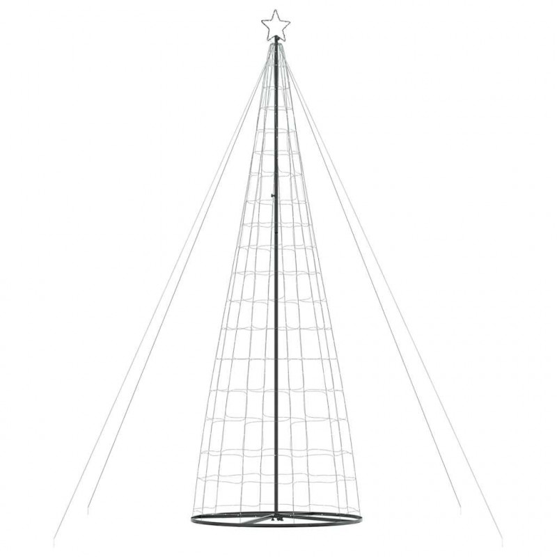 Stożkowa choinka z lampek, 1534 ciepłych białych LED, 503 cm