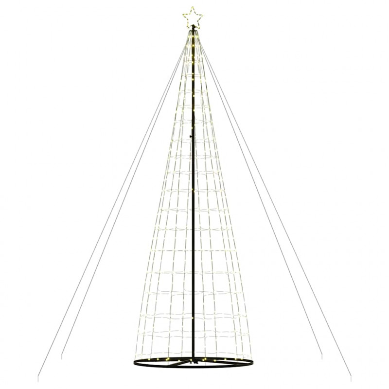 Stożkowa choinka z lampek, 1534 ciepłych białych LED, 503 cm