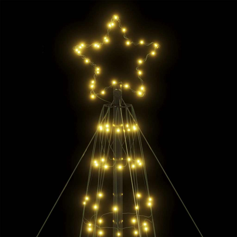 Stożkowa choinka z lampek, 1534 ciepłych białych LED, 503 cm