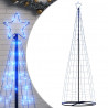 Stożkowa choinka z lampek, 550 niebieskich LED, 304 cm