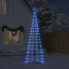 Stożkowa choinka z lampek, 550 niebieskich LED, 304 cm