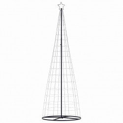 Stożkowa choinka z lampek, 550 niebieskich LED, 304 cm