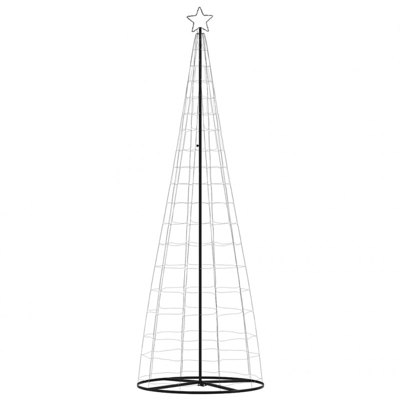 Stożkowa choinka z lampek, 550 niebieskich LED, 304 cm
