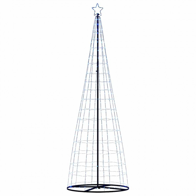 Stożkowa choinka z lampek, 550 niebieskich LED, 304 cm
