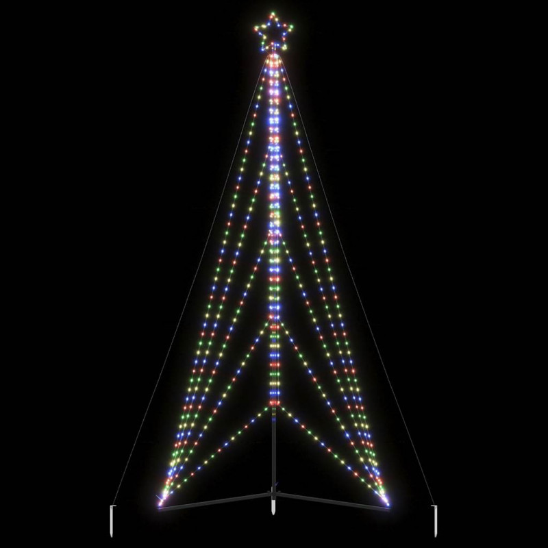 Lampki choinkowe, 615 kolorowych LED, 404,5 cm