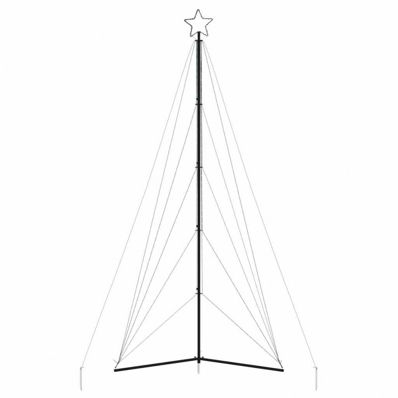 Lampki choinkowe, 615 kolorowych LED, 404,5 cm