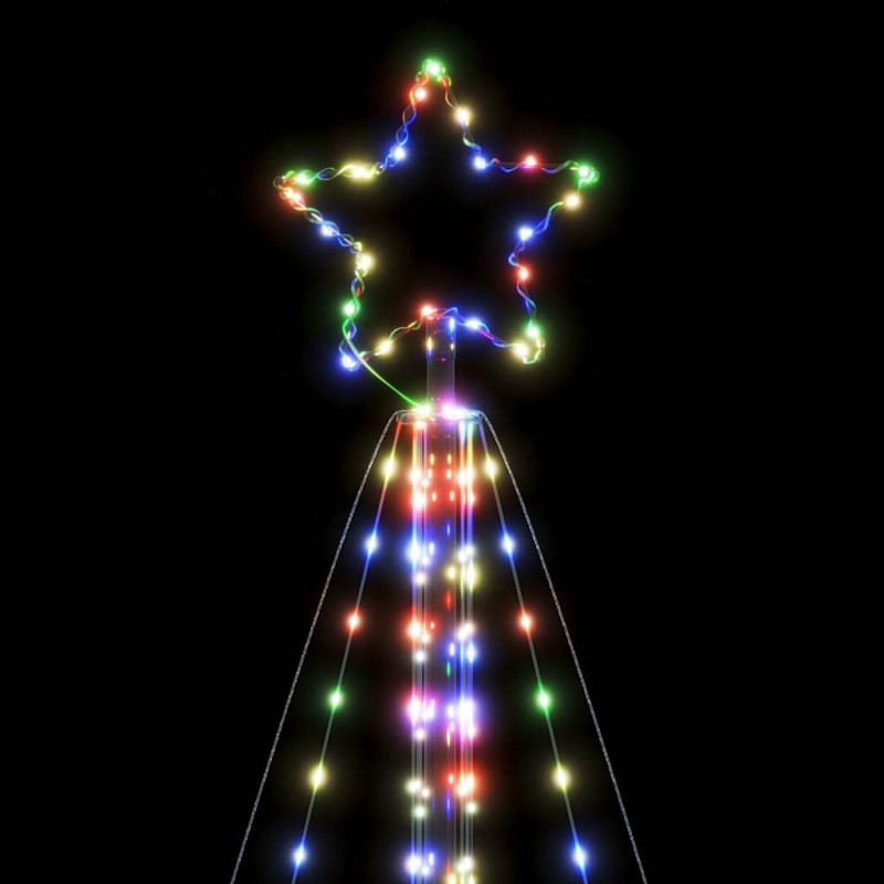 Lampki choinkowe, 615 kolorowych LED, 404,5 cm