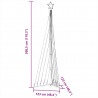 Lampki choinkowe, 495 zimnych białych LED, 300,5 cm