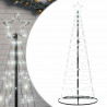 Stożkowa choinka z lampek, 200 zimnych białych LED, 182 cm