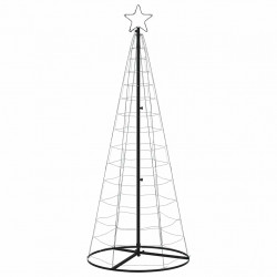 Stożkowa choinka z lampek, 200 zimnych białych LED, 182 cm