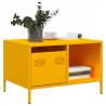 Stolik kawowy musztarda 68,5x50x43,5 cm stal walcowana na zimno