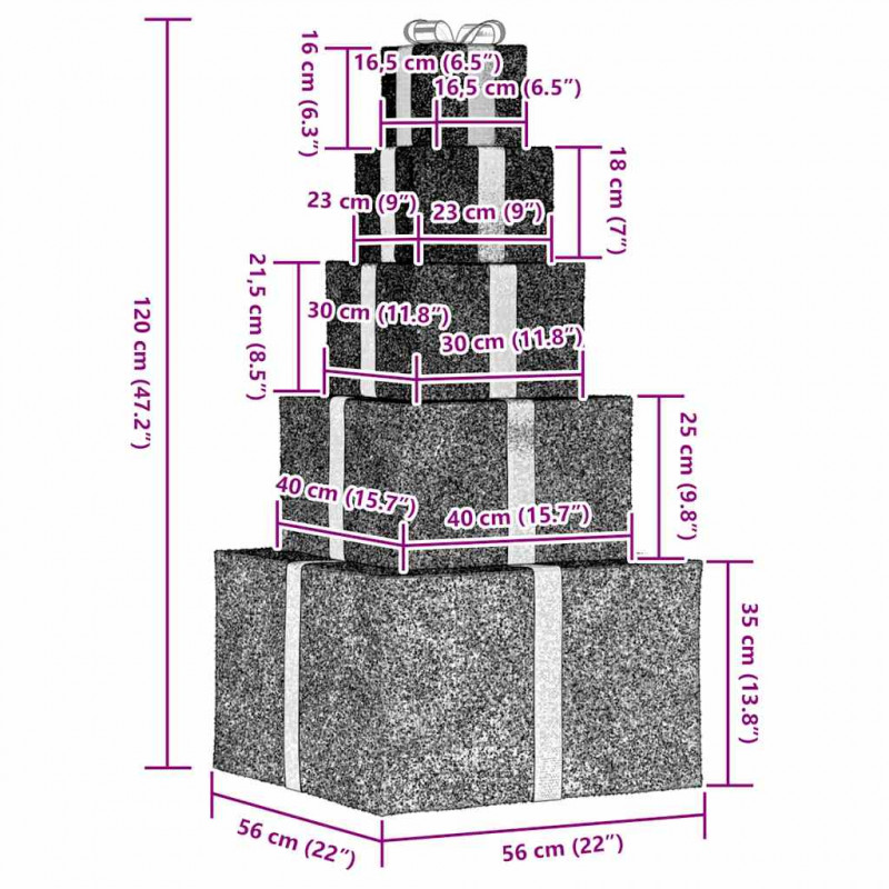 Dekoracja świąteczna, prezent, 250 ciepłych białych LED