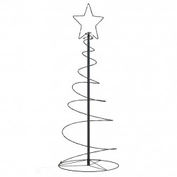 Stożkowa choinka z lampek, 80 ciepłych białych LED, 120 cm