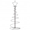Stożkowa choinka z lampek, 80 ciepłych białych LED, 120 cm