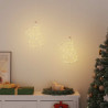 Lampki świąteczne sylwetka bałwana, 2 szt., 35 LED
