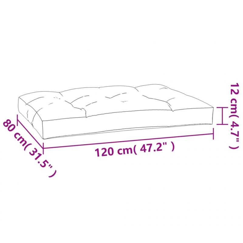 Poduszki na palety, 3 szt., kobaltowe, tkanina