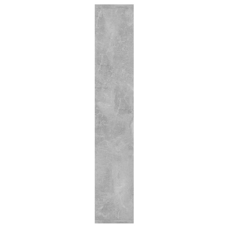 Półka ścienna, szarość betonu, 36x16x90 cm
