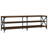 Szafka pod TV, brązowy dąb, 160x40x50, materiał drewnopochodny