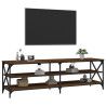 Szafka pod TV, brązowy dąb, 160x40x50, materiał drewnopochodny