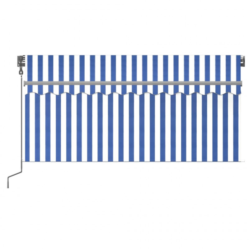 Automatyczna markiza z zasłoną, LED i czujnikiem, 3x2,5 m