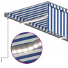 Automatyczna markiza z zasłoną, LED i czujnikiem, 3x2,5 m