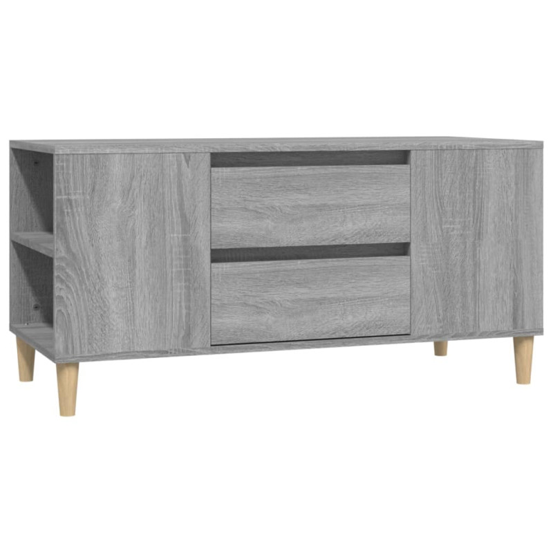Szafka pod TV, szary dąb sonoma, 102x44,5x50 cm