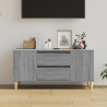 Szafka pod TV, szary dąb sonoma, 102x44,5x50 cm