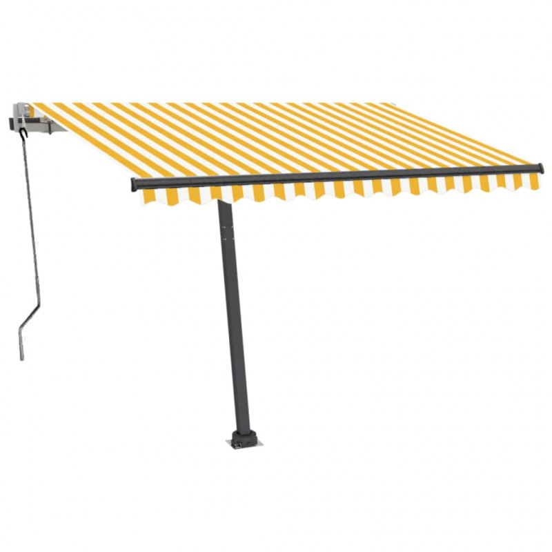 Automatycznie zwijana markiza, LED i czujnik wiatru, 300x250 cm