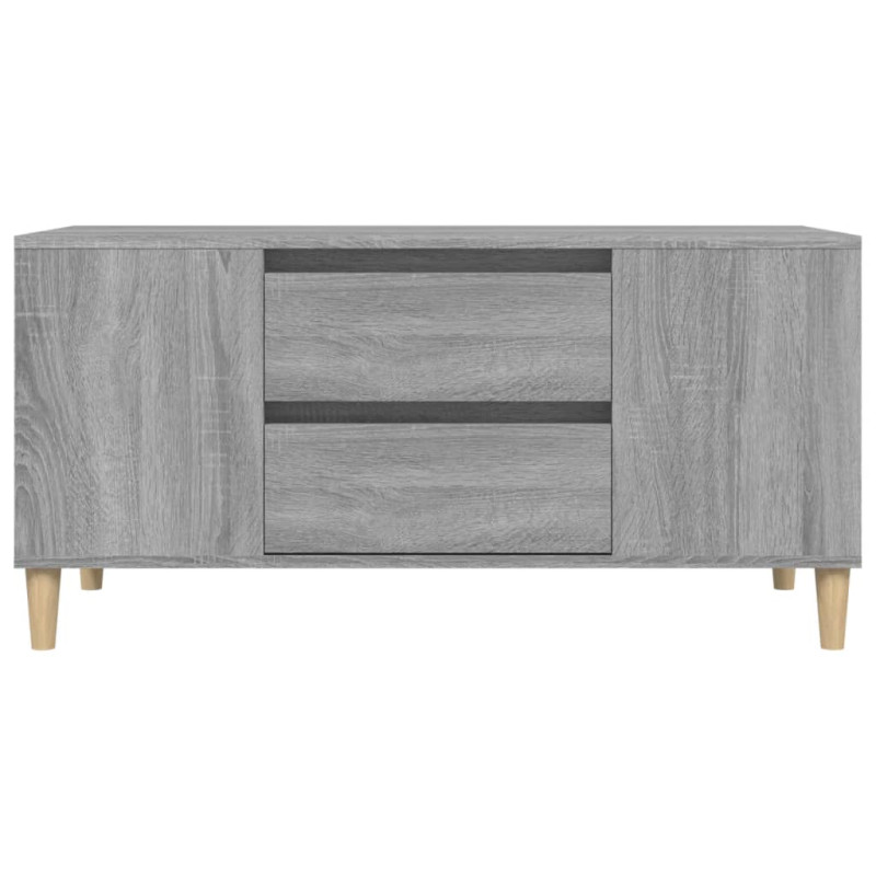 Szafka pod TV, szary dąb sonoma, 102x44,5x50 cm