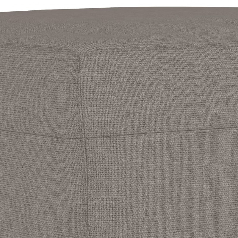 Fotel z podnóżkiem, taupe, 60 cm, obity tkaniną