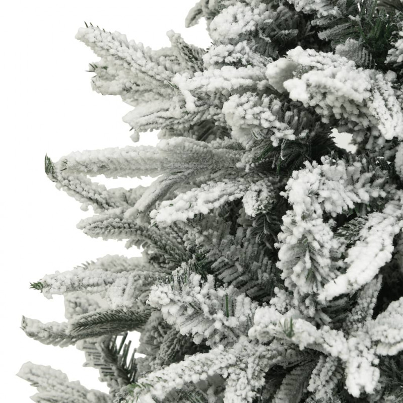 Sztuczna choinka pokryta śniegiem, zielona, 150 cm, PVC i PE