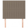Zagłówki do łóżka, 2 szt., taupe, 80x5x78/88 cm, tkanina