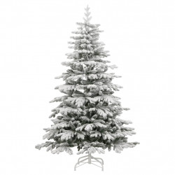 Sztuczna choinka zawiasowa, ośnieżona, 240 cm