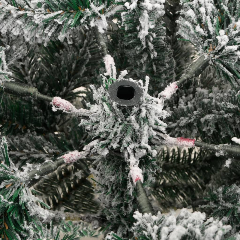 Sztuczna choinka zawiasowa, ośnieżona, 240 cm