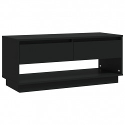 Szafka pod TV, czarna, 102x41x44 cm, materiał drewnopochodny