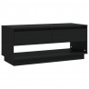 Szafka pod TV, czarna, 102x41x44 cm, materiał drewnopochodny