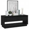 Szafka pod TV, czarna, 102x41x44 cm, materiał drewnopochodny
