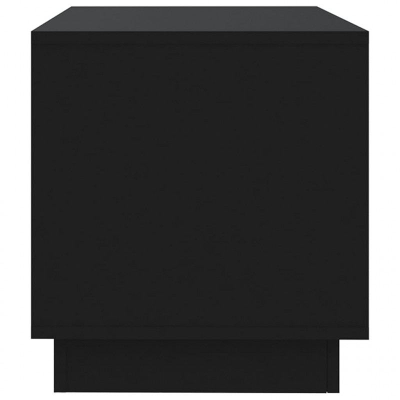 Szafka pod TV, czarna, 102x41x44 cm, materiał drewnopochodny