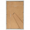 Ramki na zdjęcia, 3 szt., stołowe, srebrne, 13x18 cm, MDF