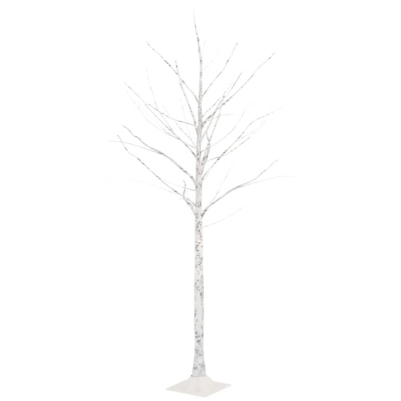 Brzoza z oświetleniem, 96 ciepłych białych LED, 180 cm