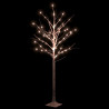 Brzoza z oświetleniem, 96 ciepłych białych LED, 180 cm